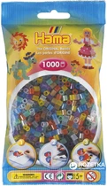 Термомозаика Hama Набор цветных бусин 1000 шт 6 полупрозрачных цветов Midi 5+ (207-53) (28178207533)