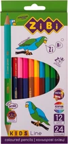 Олівці кольорові ZiBi Kids Line Double 24 кольори (ZB.2463)