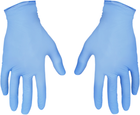 Одноразові рукавиці XoKo нітрилові без пудри Розмір M 10 шт. Блакитні (9869201151925) - зображення 5
