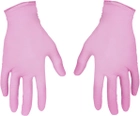 Одноразовые перчатки XoKo нитриловые без пудры Размер M 10 шт Розовые (9869201151949) - изображение 5