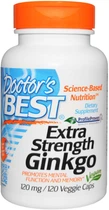Натуральна добавка Doctor's Best Extra Strength Ginkgo 120 мг Капсули
