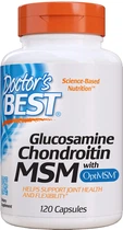 Натуральная добавка Doctor's Best OptiMSM Глюкозамин & Хондроитин & МСМ Капсулы