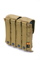 Подсумок для магазина молле Pantac Molle RAV M16 Double Mag Pouch PH-C716, Cordura Хакі (Khaki) - изображение 2