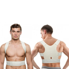 Магнитный корректор осанки для спины Posture Support унисекс Белый L - зображення 3