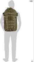 Сумка-рюкзак 5.11 Tactical тактична RUSH MOAB 10 56964 [188] TAC OD 13 л (2000980441884) - зображення 2