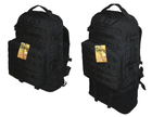 Тактический туристический супер-крепкий рюкзак трансформер 45-65 литров чёрный Кордура POLY 900 ден 5.15.b с поясным ремнем - изображение 1