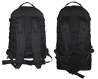 Тактический туристический супер-крепкий рюкзак трансформер 45-65 литров чёрный Кордура POLY 900 ден 5.15.b с поясным ремнем - изображение 4