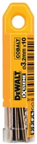 Набор сверл по металлу DeWalt HSS-CO кобальтовые 3.2 мм 10 шт (DT4921)