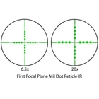 Прицел оптический Barska Tactical 6.5-20x40 FFP (IR Mil-Dot) + Rings - изображение 3