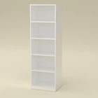 Шкаф книжный офисный Стеллаж Компанит КШ-1 Белый (нимфея альба)
