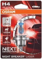 Автолампа Osram Night Breaker Laser Next Generation H4 60/55W (64193NL-01B)
