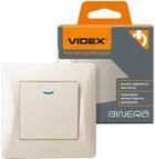 1-клавишный выключатель VIDEX Binera с подсветкой Кремовый (VF-BNSW1L-CR)