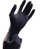 Перчатки SafeTouch Advanced Black Medicom нитриловые без пудры размер XL 100 штук - изображение 1