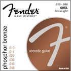 Струны акустической гитары Fender 60XL