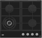Встраиваемая газовая поверхность Beko HILW64325SB - Ш- 60см./3 конфорки + WOK/чугун реш/черн. стекло (HILW64325SB)
