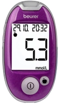 Глюкометр Beurer BR-GL 44 mmol/l purple - зображення 1