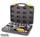 Набор насадок торцевых MasterTool GM PROFI CrV 1/2” 10-32 мм, трещотка 72Т, 21 шт, кейс (Арт.: 78-4021)