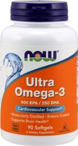 Жирные кислоты Now Foods Ultra Omega-3 90 желатиновых капсул (733739016614) - изображение 3