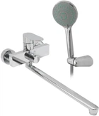 Cмеситель в ванную одноручный с длинным изливом TOPAZ BARTS-TB 07116-H36-EURO хром латунь 000015810