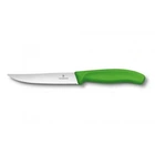 Кухонный нож Victorinox SwissClassic для стейка 12 см, волнистое лезвие, зеленый (6.7936.12L4)