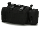 Тактическая универсальная поясная, наплечная сумочка TacticBag A04 Черная - изображение 1