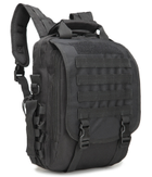 Сумка-рюкзак тактична,міська,ділова ForTactic Чорна - зображення 1