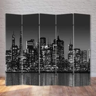 Ширма декоративная FineDecor "Ночной город" 200x180 см 014b