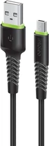 Кабель Intaleo CBFLEXM0 USB-A to Micro-USB 28W 0.2 м Black (1283126487422)