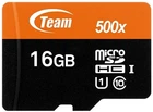 Карта памяти TEAM 16 GB microSDHC UHS-I TUSDH16GCL10U02