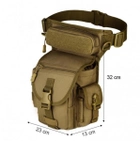 Поясна стегновий сумка Захисник хакі - зображення 13