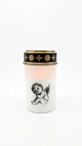 Лампадка с LED лампочкой- свеча с ангелом Melinera белый-бронзовый PM3-10057 - изображение 2