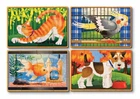 Домашние животные Набор из 4 пазлов Melissa & Doug