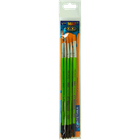 Набор кистей ZiBi Smart Line круглые и плоские из синтетики 5шт (ZB.6966SRF-1)
