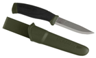 Нож фиксированный Mora Companion длина: 215мм лезвие: 102мм углеродистая сталь зеленый - изображение 3