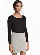 Лонгслив H&M XS Черный 0230027_24