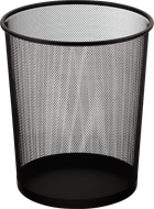 Кошик для паперів кругла Buromax 19л метал чорна (BM.6270-01)