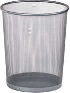 Кошик для паперів кругла Buromax19л метал срібло (BM.6270-24)