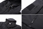 Тактическая куртка Tringa Soft Shell (Black) XXL - изображение 8