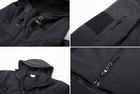 Тактична куртка Tringa Soft Shell (Black) L - зображення 8