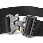 Ремень тактический Assault Belt с металлической пряжкой 145 см Черный - изображение 5
