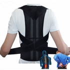Грудопоясничный корсет корректор правильной осанки Back Pain Need Help Черный для ровной спины от сутулости (SKU_259295) - изображение 4