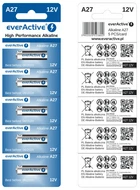Батарейка щелочная everActive A27, 12V, блистер 5шт разрывной
