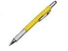 Кулькова ручка Genkky З викруткою, стилусом, лінійкою і рівнем Чорне чорнило Жовтий (1004-446-13) - зображення 1