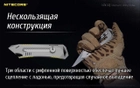 Нож титановый Nitecore NTK10 с выдвижным лезвием (115х29х7мм) - изображение 11