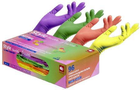Одноразові рукавички нестерильні нітрилові без пудри Ampri 96 шт в упаковці Розмір M тутті фрутті - изображение 1