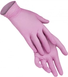 Одноразовые перчатки Nitromax нитриловые без пудры 10 шт Розовые, размер S - изображение 3