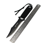 Нож Haller (Sarawak) SH101 с зазубринами черный - изображение 2