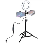 Кольцевая USB LED лампа Puluz PKT3037 6.2"+ штатив 70 cм