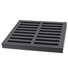 Решетка ZMM MAXPOL дождеприемника 300х300 черная класса нагрузки А15 ПВХ - изображение 1