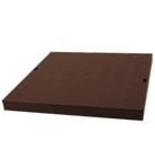 Крышка для дождеприемника 300х300 ZMM MAXPOL пластиковая коричневая - изображение 1
